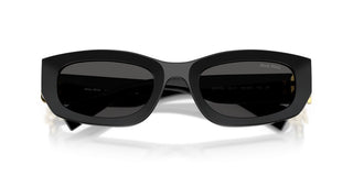 Miu Miu 0MU B04S women Black Rectangle Sunglasses