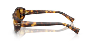 Miu 0MU B09S women Havana Oval Sunglasses