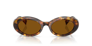 Miu 0MU B09S women Havana Oval Sunglasses