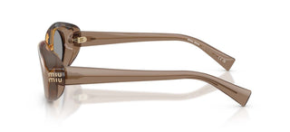 Miu 0MU B09S women Brown Oval Sunglasses