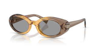 Miu 0MU B09S women Brown Oval Sunglasses