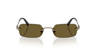 Miu Miu 0mu B50s Women Gold Rectangle Sunglasses