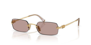 Miu Miu 0mu B50s Women Gold Rectangle Sunglasses