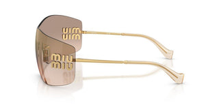 Miu 0MU B53S women Gold Shield Sunglasses