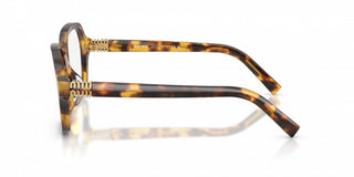 Miu Miu 0mu  03yv Women Havana Oversize Eyeglasses