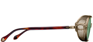 Matsuda 10610h Unisex Gold Round Sunglasses