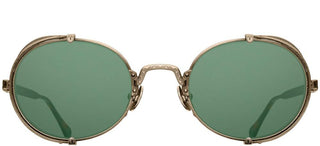 Matsuda 10610h Unisex Gold Round Sunglasses