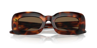 Oliver Peoples 1966c Ov 5548su Women Havana Rectangle Sunglasses