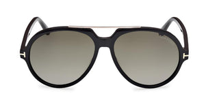 Tom Ford Aalto Ft1210 Unisex Black Pilot Sunglasses
