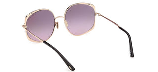 Tom Ford ABBEY-02 FT 1349 women Rose gold Butterfly Sunglasses