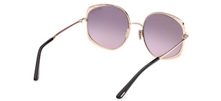 Tom Ford ABBEY-02 FT 1349 women Rose gold Butterfly Sunglasses