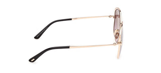 Tom Ford ABBEY-02 FT 1349 women Rose gold Butterfly Sunglasses