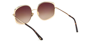 Tom Ford ABBEY-02 FT 1349 women Gold Butterfly Sunglasses