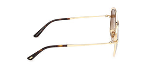 Tom Ford ABBEY-02 FT 1349 women Gold Butterfly Sunglasses
