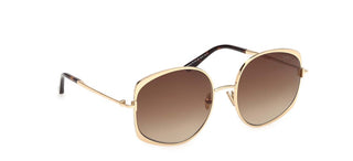 Tom Ford ABBEY-02 FT 1349 women Gold Butterfly Sunglasses