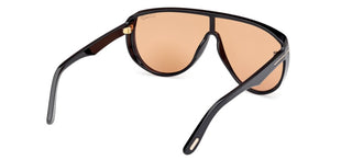 Tom Ford Achilles Ft1182 Unisex Black Shield Sunglasses