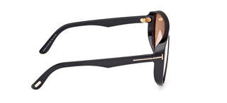 Tom Ford Achilles Ft1182 Unisex Black Shield Sunglasses