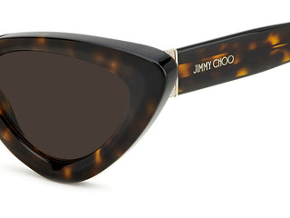 Jimmy Choo ADDY/S women Havana Cat Eye Sunglasses
