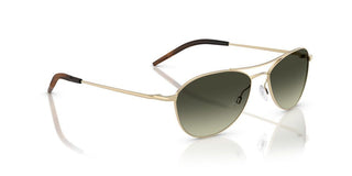 Oliver Peoples Aero Ii Ov 1358s Unisex Gold Pilot Sunglasses