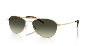 Oliver Peoples Aero Ii Ov 1358s Unisex Gold Pilot Sunglasses
