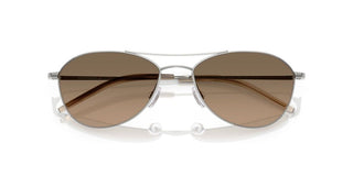 Oliver Peoples Aero Ii Ov 1358s Unisex Silver Pilot Sunglasses