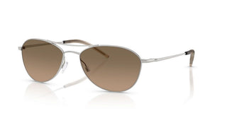 Oliver Peoples Aero Ii Ov 1358s Unisex Silver Pilot Sunglasses