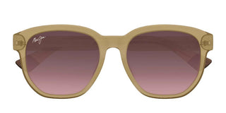 Maui Jim Akahai Af Mj0646sa Men Brown Geometric Sunglasses