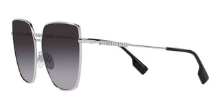 Burberry ALEXIS BE 3143 women Silver Squared Sunglasses
