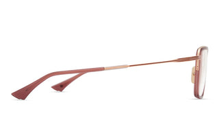 Dita Alluvian Opt Unisex Rose Gold Squared Eyeglasses