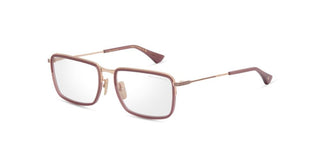 Dita Alluvian Opt Unisex Rose Gold Squared Eyeglasses