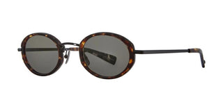 GARRETT LEIGHT ALPER SUN unisex Havana Oval Sunglasses