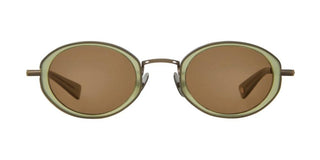 GARRETT LEIGHT ALPER SUN unisex Green Oval Sunglasses