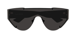 Alexander McQueen AM0447S unisex Black Shield Sunglasses