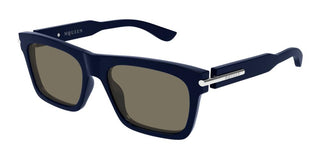 Alexander Mcqueen Am0495s Men Blue Squared Sunglasses