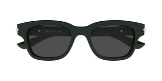 Alexander McQueen AM0497S unisex Green Squared Sunglasses
