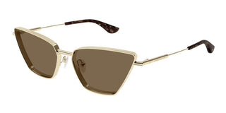 Alexander Mcqueen Am0501s Women Gold Cat Eye Sunglasses