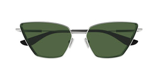 Alexander Mcqueen Am0501s Women Silver Cat Eye Sunglasses