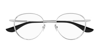 Alexander McQueen AM0502O unisex Silver Round Eyeglasses
