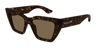 Alexander Mcqueen Am0507s Women Havana Cat Eye Sunglasses