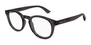 Alexander McQueen AM0514O unisex Grey Round Eyeglasses