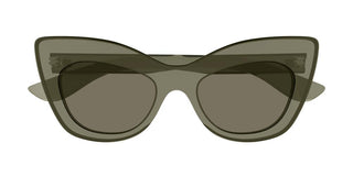 Alexander Mcqueen Am0516s Women Green Cat Eye Sunglasses