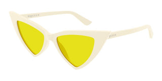 Alexander McQueen AM0518S women White Cat Eye Sunglasses