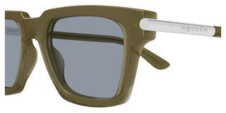 Alexander Mcqueen Am0519s Men Green Squared Sunglasses