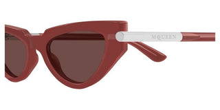Alexander Mcqueen Am0520s Women Red Cat Eye Sunglasses