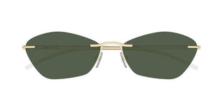 Alexander McQueen AM0525S unisex Gold Geometric Sunglasses