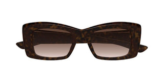 Alexander McQueen AM0526S women Havana Butterfly Sunglasses