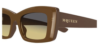 Alexander McQueen AM0526S women Brown Butterfly Sunglasses