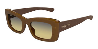 Alexander McQueen AM0526S women Brown Butterfly Sunglasses