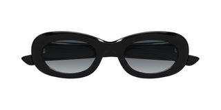 Alexander Mcqueen Am0527s Women Black Round Sunglasses