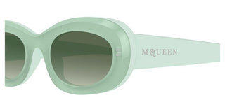 Alexander McQueen AM0527S women Green Round Sunglasses
